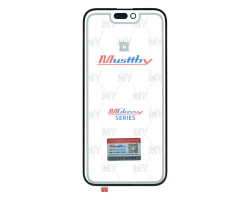 Скло дисплея iPhone 14 Pro Max з OCA black (Musttby) PLS-00-00130424