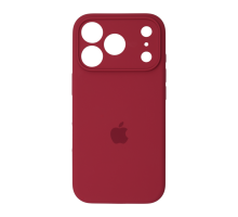 Чохол Silicone Case Full Camera Protective iPhone 17 Pro rose red PLS-00-00156012