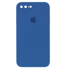 Чохол Silicone Case Квадратні Борти Full Camera iPhone 7 Plus navy blue PLS-00-00103981