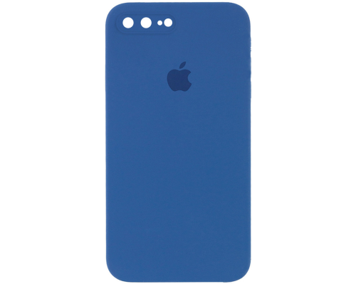 Чохол Silicone Case Квадратні Борти Full Camera iPhone 7 Plus navy blue PLS-00-00103981