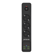Мережевий фільтр Proove Power Socket P-03 (3 розетки+4 USB+2 Type-C) 2м black PLS-00-00112615