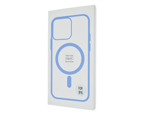 Чохол TPU+PC Сolor сase with MagSafe iPhone 16 far blue PLS-00-00135406