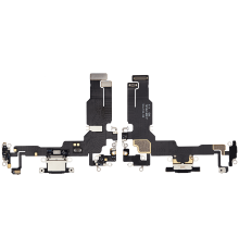 Шлейф iPhone 15 з роз'ємом зарядки black (Original Used) PLS-00-00112818