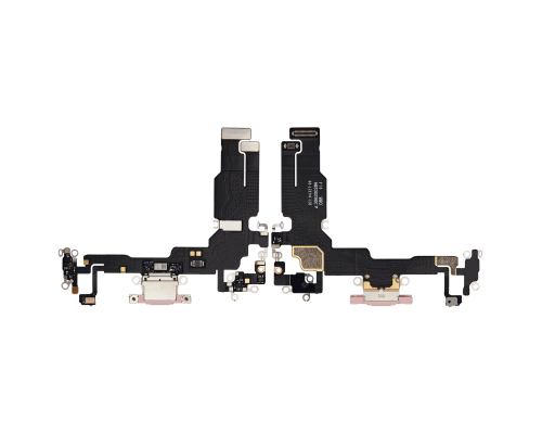 Шлейф iPhone 15 з роз'ємом зарядки pink (Original Used) PLS-00-00112822