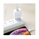Зарядний пристрій Hoco C73A 12W 2.4A 2USB-A з кабелем Lightning white PLS-00-00100813