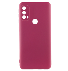Чохол Silicone Cover Full Camera Motorola Moto E40 marsala PLS-00-00118089
