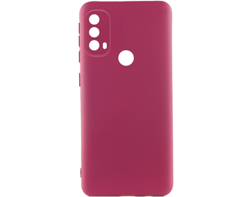 Чохол Silicone Cover Full Camera Motorola Moto E40 marsala PLS-00-00118089