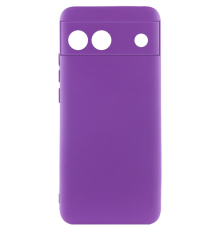 Чохол Silicone Cover Full Camera Google Pixel 6a purple PLS-00-00118047
