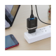 Зарядний пристрій Hoco C12Q 18W 3A 1USB-A з кабелем Micro USB black PLS-00-00115674