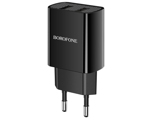 Зарядний пристрій Borofone BA53A 10.5W 2.1A 2USB-A black PLS-00-00075846