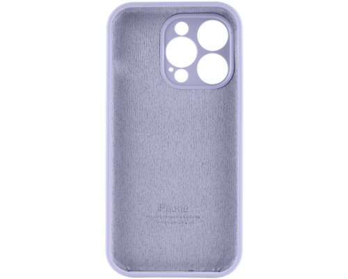 Чохол Silicone Case Full Camera Protective iPhone 15 Pro lavender gray PLS-00-00111538