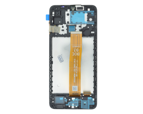 Дисплей Samsung A127 Galaxy A12 (2021) з сенсором та рамкою black (Brand Pack) PLS-00-00125782