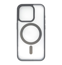 Чохол TPU+PC Сolor сase with MagSafe iPhone 15 Pro black PLS-00-00135416