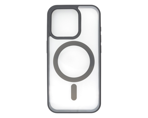 Чохол TPU+PC Сolor сase with MagSafe iPhone 15 Pro black PLS-00-00135416