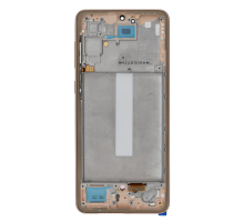 Дисплей Samsung A336 Galaxy A33 5G (2022) з сенсором та рамкою gold (OLED) (Small size) PLS-00-00141433