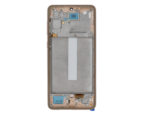 Дисплей Samsung A336 Galaxy A33 5G (2022) з сенсором та рамкою gold (OLED) (Small size) PLS-00-00141433