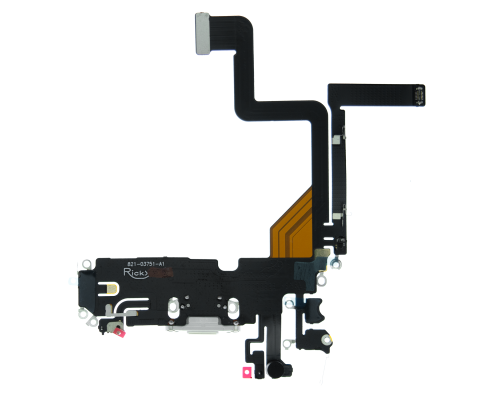 Шлейф iPhone 14 Pro з роз'ємом зарядки white (Original China) PLS-00-00107204