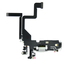 Шлейф iPhone 14 Pro з роз'ємом зарядки white (Original China) PLS-00-00107204