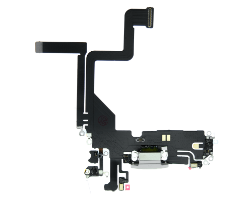 Шлейф iPhone 14 Pro з роз'ємом зарядки white (Original China) PLS-00-00107204