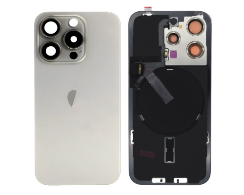 Задня кришка iPhone 15 Pro зі склом камери gray (Original China+) PLS-00-00155676