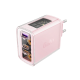 Зарядний пристрій Acefast A45 65W 3A USB-A+2USB-С pink PLS-00-00124911