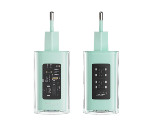 Зарядний пристрій Acefast A45 65W 3A USB-A+2USB-С turquoise PLS-00-00124912