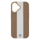 Чохол шкіряний Rally with Magnetic для iPhone 16 beige white PLS-00-00164608