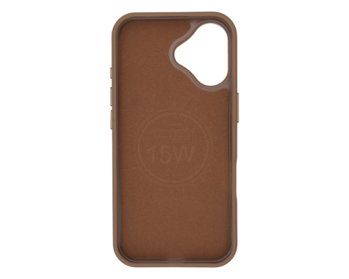 Чохол шкіряний Rally with Magnetic для iPhone 16 beige white PLS-00-00164608
