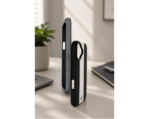 Чохол шкіряний Rally with Magnetic для iPhone 14 Pro Max brown black PLS-00-00164587