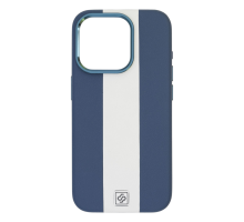 Чохол шкіряний Rally with Magnetic для iPhone 13 Pro Max blue white PLS-00-00164567