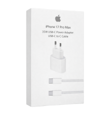 Зарядний пристрій Apple iPhone 17 Pro Max з кабелем Type-C 35W 1USB-C (Original China) white PLS-00-00150574