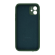 Чохол Silicone Case Квадратні Борти Full Camera iPhone 11 dark green PLS-00-00097840
