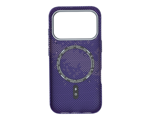 Чохол D Glory Ultra Slim with MagSafe iPhone 17 Pro purple pixel PLS-00-00154957