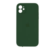 Чохол Silicone Case Квадратні Борти Full Camera iPhone 11 dark green PLS-00-00097840
