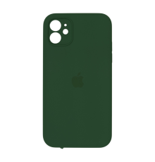 Чохол Silicone Case Квадратні Борти Full Camera iPhone 11 dark green PLS-00-00097840