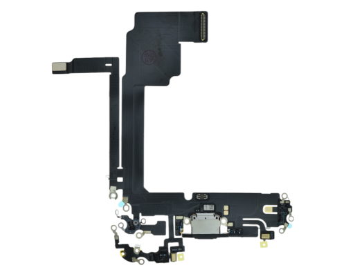 Шлейф iPhone 15 Pro Max з роз'ємом зарядки black titanium (Original China) PLS-00-00112859