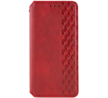 Чохол-книжка Leather Cubic Xiaomi Redmi 13 red PLS-00-00131664