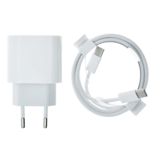 Зарядний пристрій Apple iPhone 16 Pro Max з кабелем Type-C 35W 1USB-C (Original China) white PLS-00-00135510