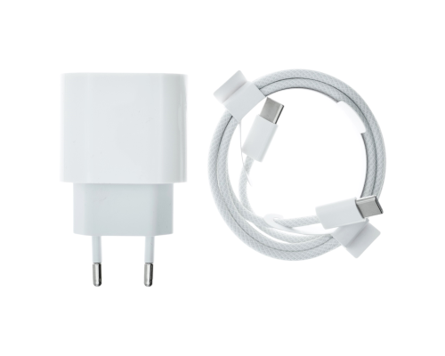 Зарядний пристрій Apple iPhone 16 Pro Max з кабелем Type-C 35W 1USB-C (Original China) white PLS-00-00135510