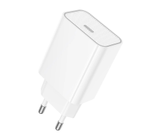 Зарядний пристрій Hoco C143A 20W 3A USB-C white PLS-00-00145463