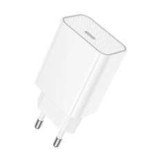 Зарядний пристрій Hoco C143A 20W 3A USB-C white PLS-00-00145463