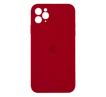 Чохол Silicone Case Квадратні Борти Full Camera iPhone 11 Pro Max red PLS-00-00103226
