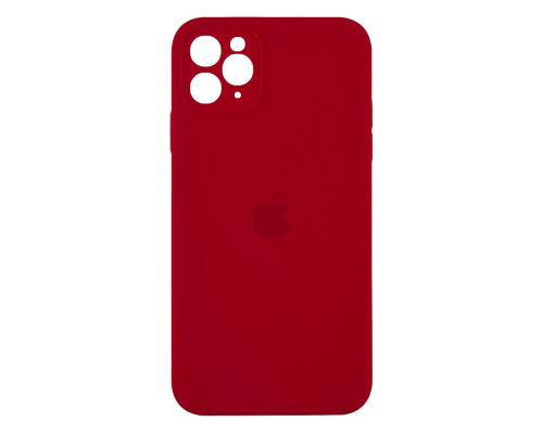 Чохол Silicone Case Квадратні Борти Full Camera iPhone 11 Pro Max red PLS-00-00103226