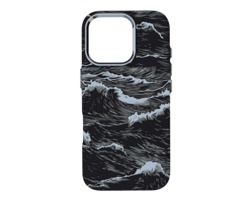 Чохол D Glory Ultra Slim with Magnetic для iPhone 13 Pro Max black wave PLS-00-00166060