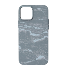 Чохол D Glory Ultra Slim with Magnetic для iPhone 12 (12 Pro) gray wave PLS-00-00166050