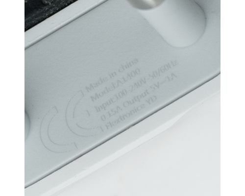 Зарядний пристрій 5W 1A 1USB-A (тех пак) white PLS-00-00107516