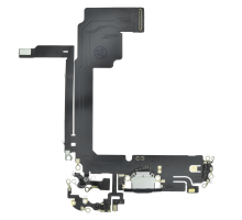 Шлейф iPhone 15 Pro Max з роз'ємом зарядки black titanium PLS-00-00112841