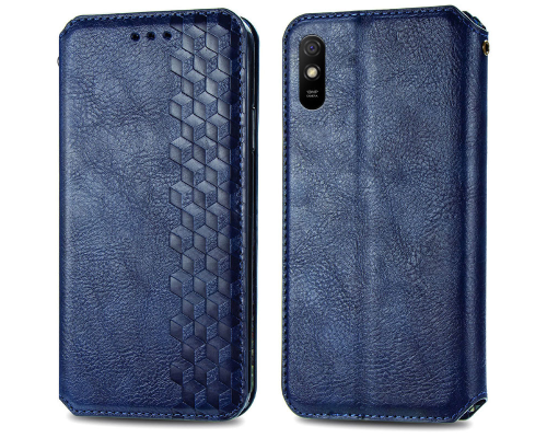 Чохол-книжка Leather Cubic Xiaomi Redmi 9A blue PLS-00-00163050