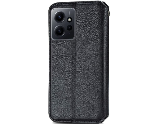 Чохол-книжка Leather Cubic Xiaomi Redmi Note 12 black PLS-00-00163084