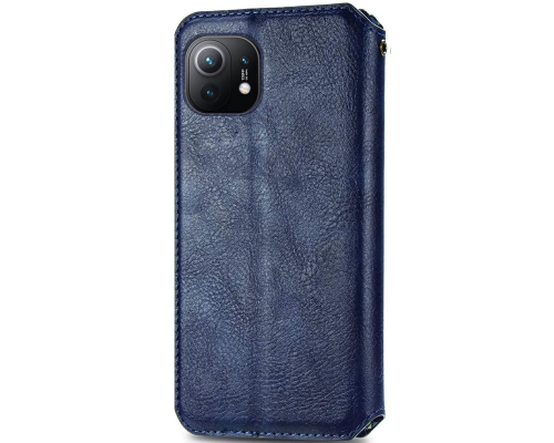 Чохол-книжка Leather Cubic Xiaomi Mi 11 blue PLS-00-00162985